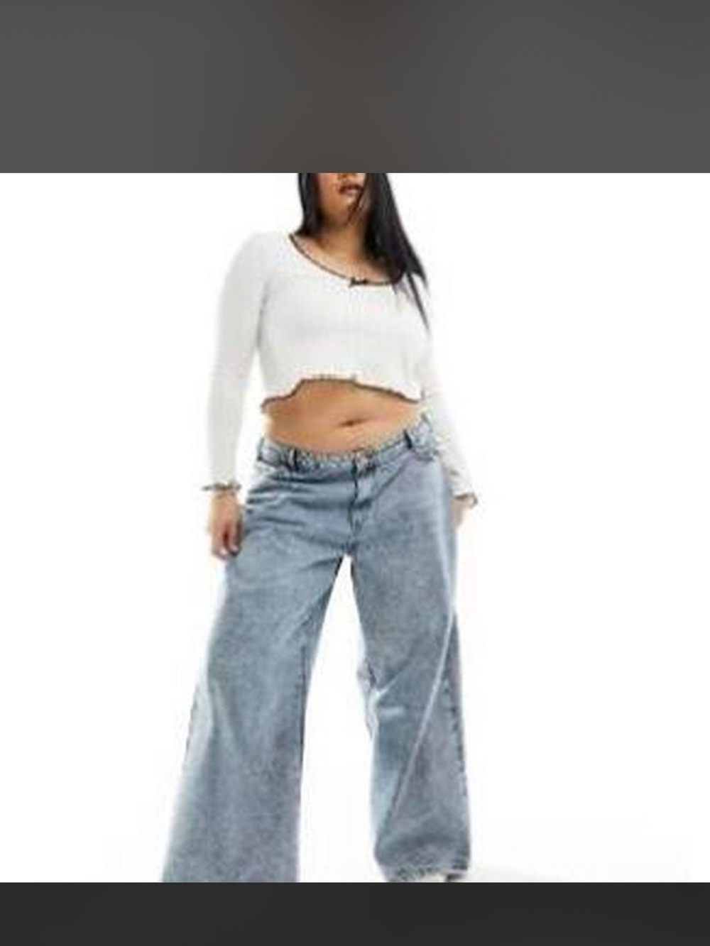 Noisy May Light Blue Wide Leg Jeans